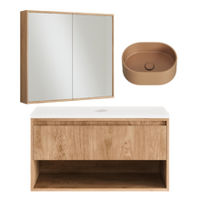 Mabel 900mm Wall Hung Vanity & Concrete Basin Package